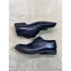 Hugo Boss Derby Shoes Mens 11 UK 12 US Blue Leather Dress Shoes Preppy Designer